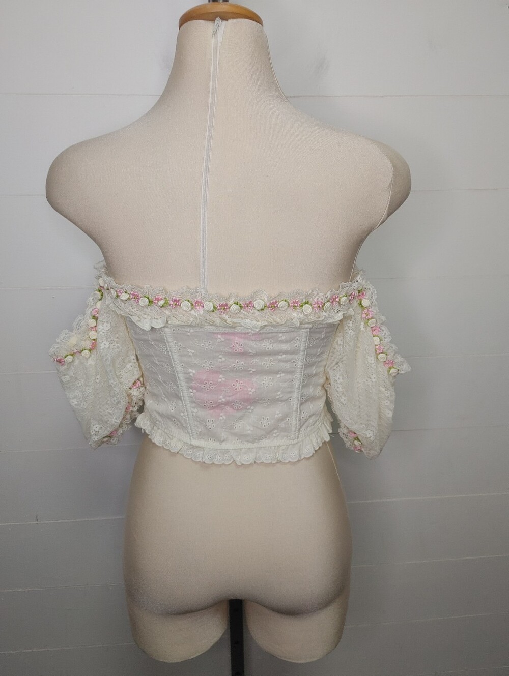 Dolls Kill Sugar Thrillz Breathtaking Blossom Corset Top M - Picture 5 of 12